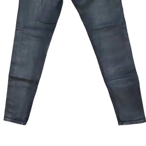 AG The Absolute Legging Coated 32R (Meas 32x29.5 9" Mid Rise) Metallic Jeans A19 - Picture 6 of 11
